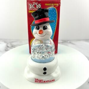 McDonalds Disney 101 Dalmatians Snow Dome Snowman's Best Friend Figurine 1996